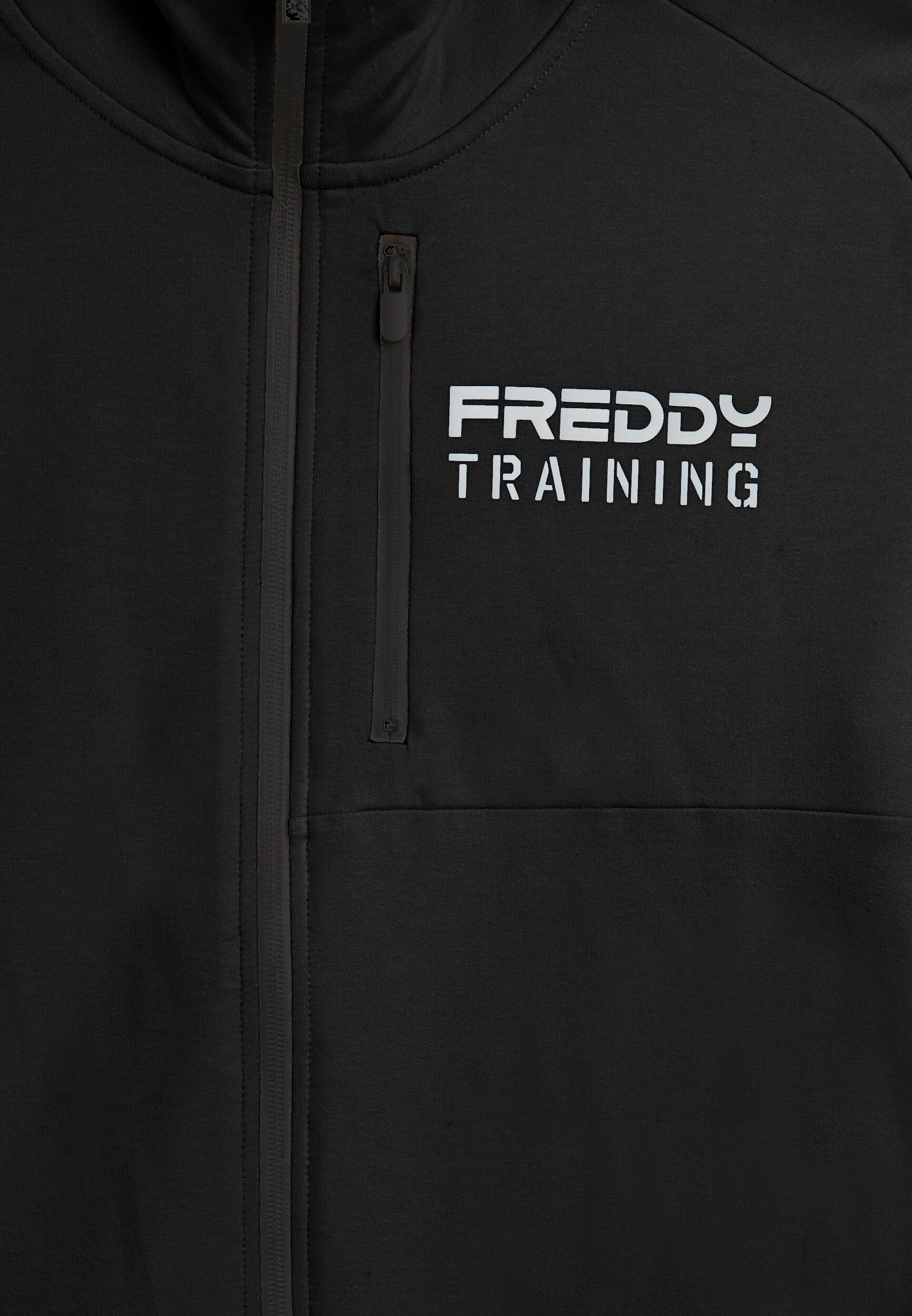 Felpa zip con taschino e cuciture sportive 3/3