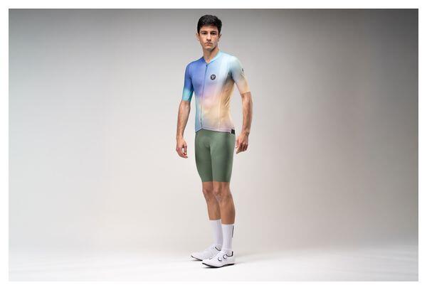 LeBram Race Aero-shirt met korte mouwen, groen en blauw 7/7