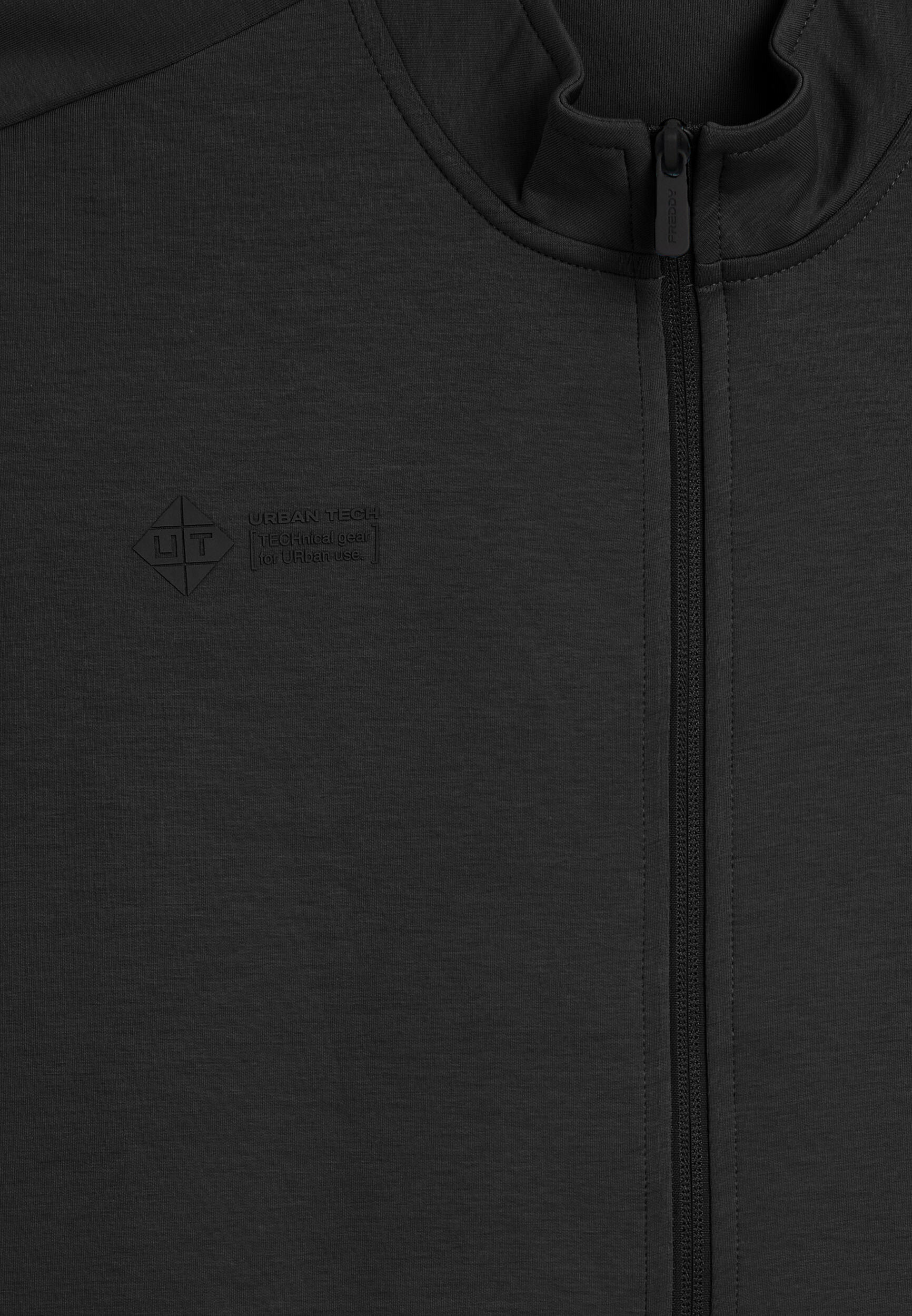 Felpa Zip Slim Urban Tech con Tasche Zip 3/3