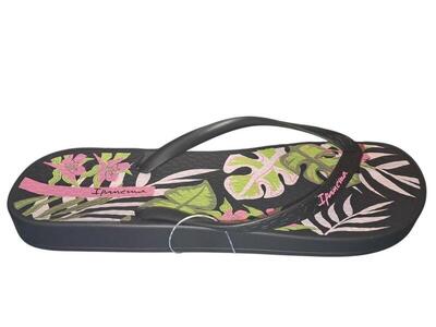 Infradito Ipanema Anatomiche Nero con Stampa Floreale