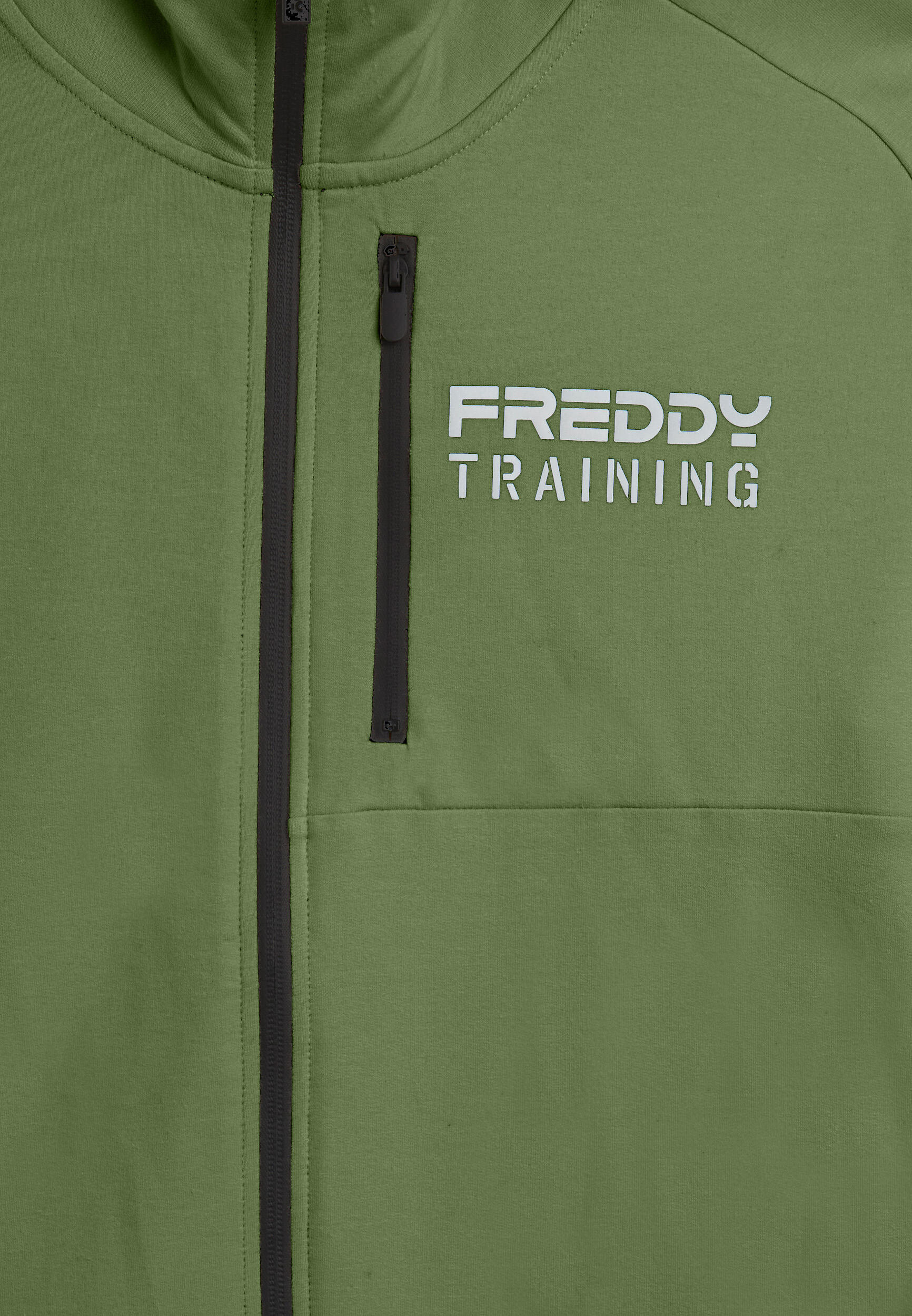 Sweat-shirt zippé avec poche poitrine et coutures sportives 3/3