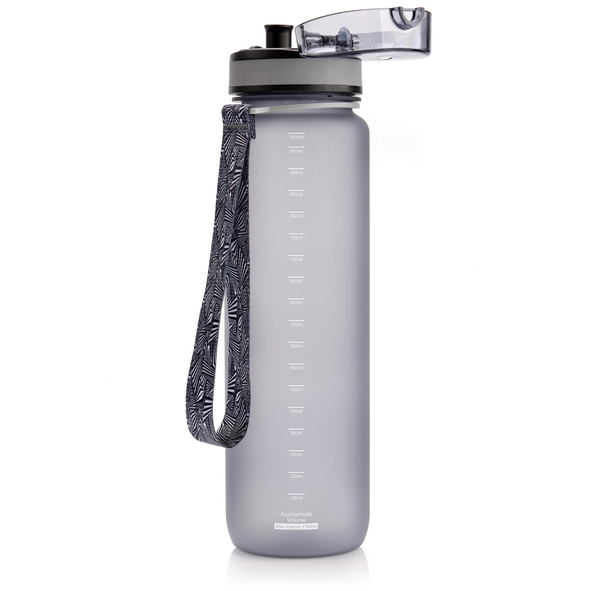 Meteor drinkfles Tritan 1000 ml grijs 6/6