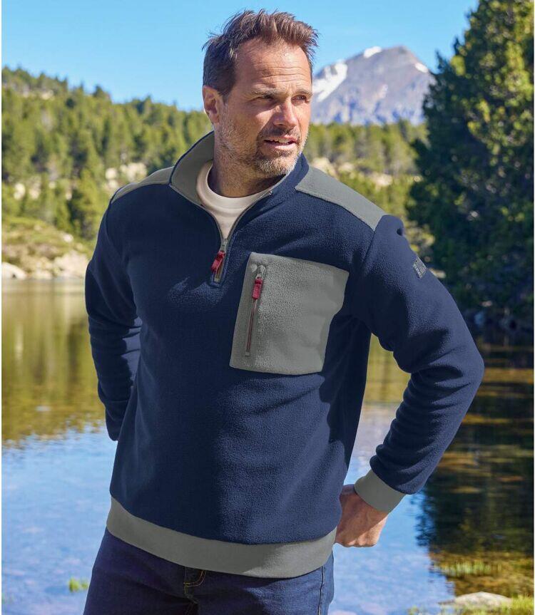 Sweat Polaire Col Zippé Outdoor  2/5