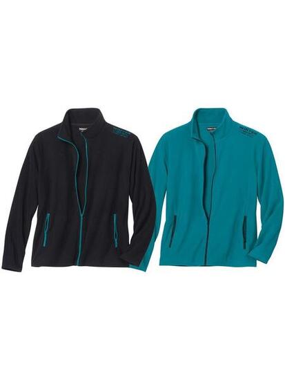 2er-Pack Microfleece-Jacken Winter