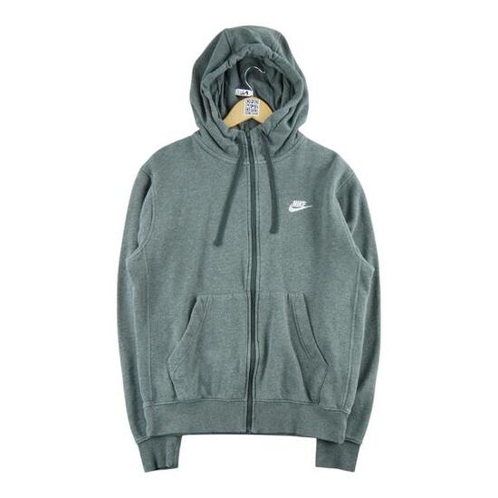 Second life - Damen Hoodie mit durchgehendem Reißverschluss Grau - Wie neu