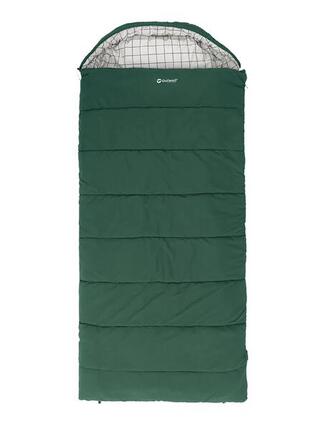 Śpiwór turystyczny z poduszką Outwell Camper Lux XL Green 235 x 105 cm (-23°C)