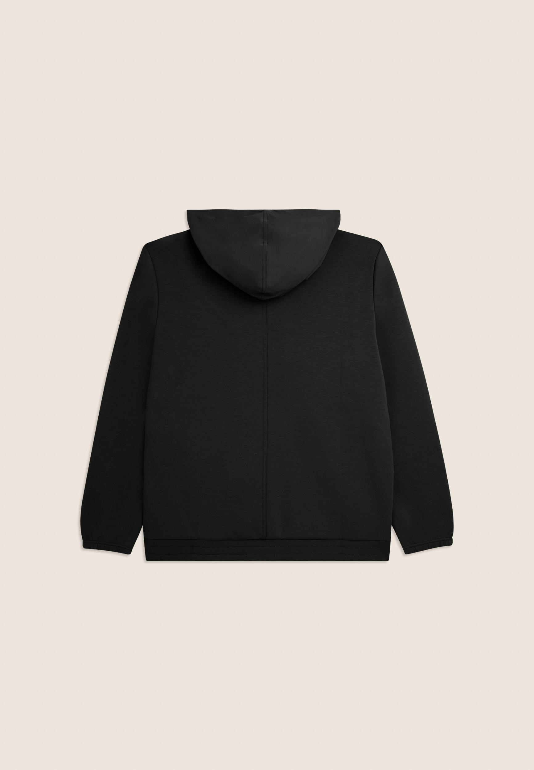 Sweat-shirt zippé à capuche avec inserts en nylon ripstop 2/3