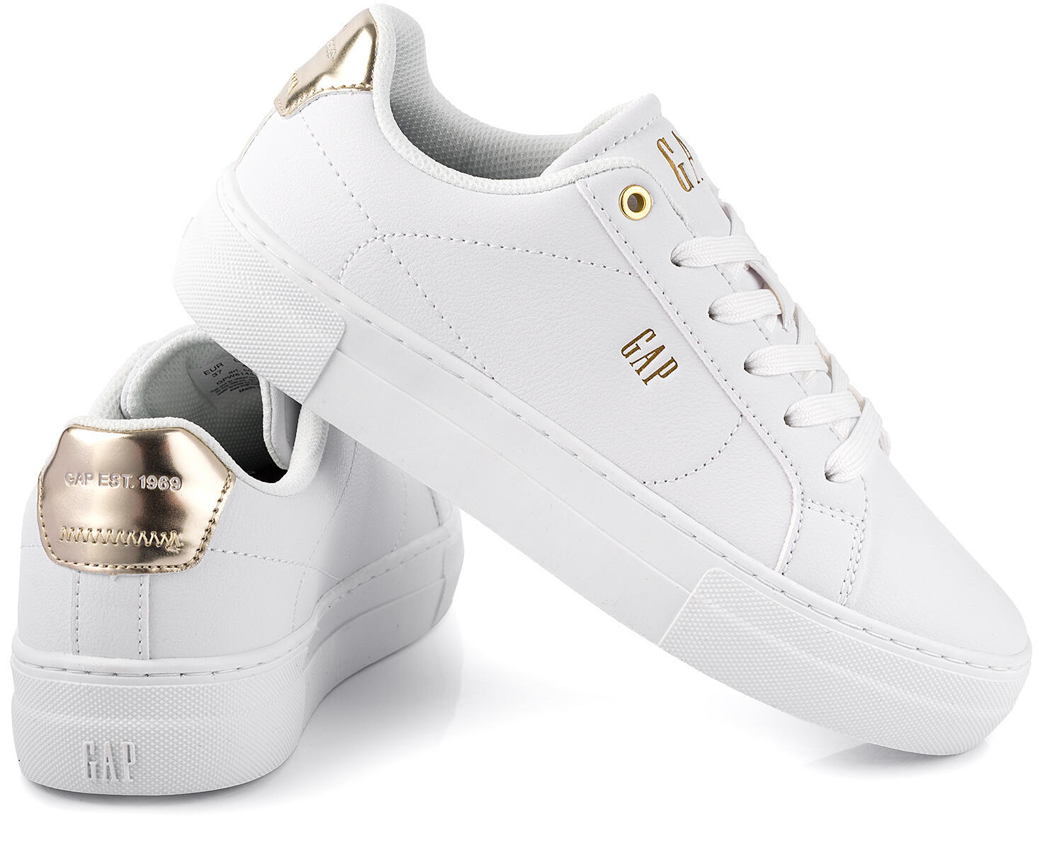 Damskie buty sneakersy sportowe ekoskóra białe GAP PORTLAND 4/7