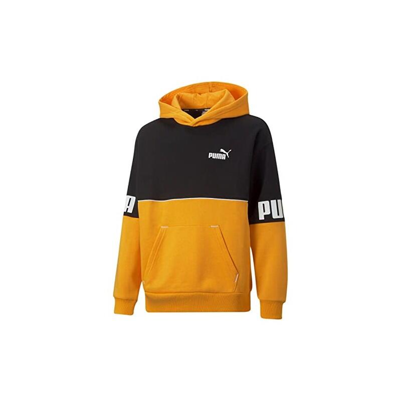 Sudaderas jerseys polares para Niño Puma Colorbloc  Amarillo 3/4