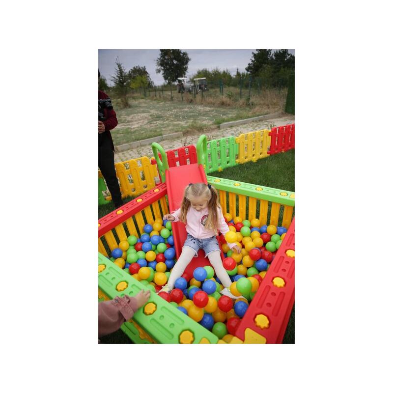 Regele plastic slide roșu-verde
