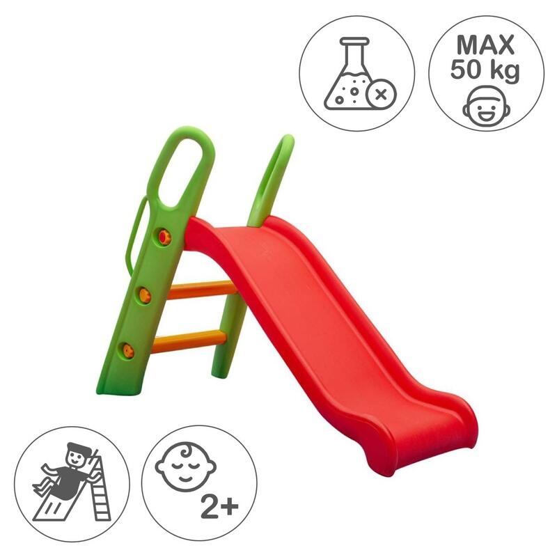 Regele plastic slide roșu-verde