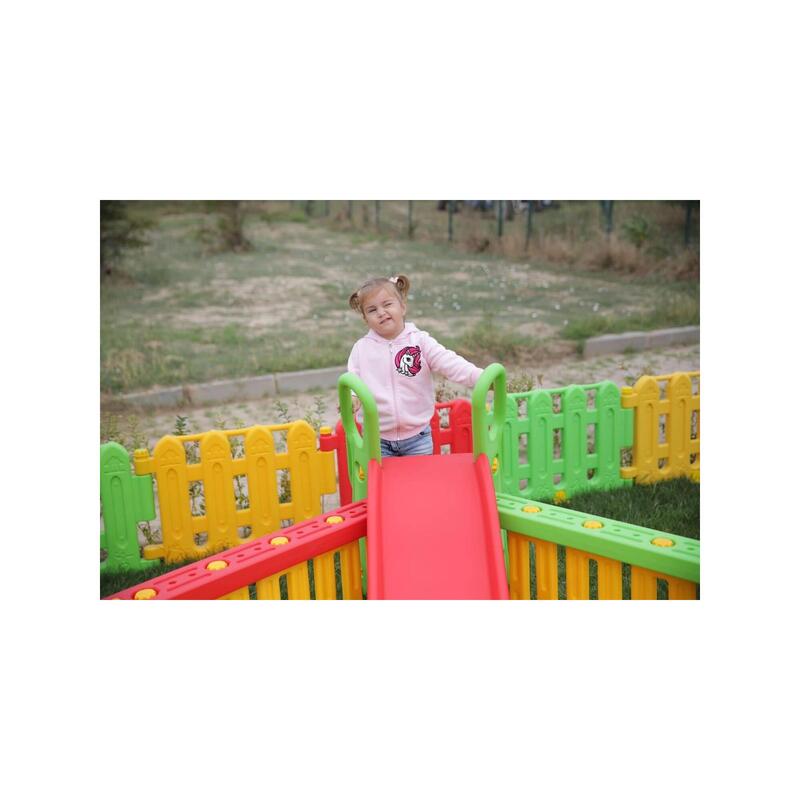 Regele plastic slide roșu-verde