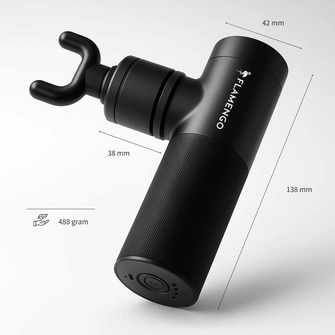 Flamengo Mini Pistolet de Massage PRO – Massage Percussion Récupération 3/8