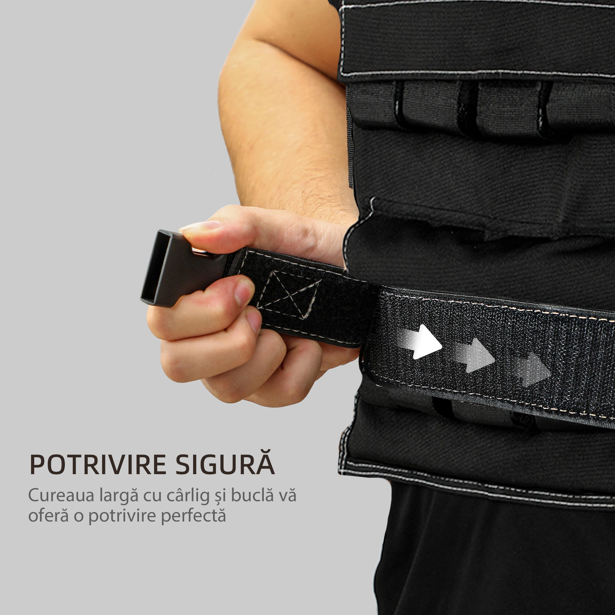 SPORTNOW Gilet Zavorrato Regolabile 20kg con 20 Pesi e Catarifrangenti Nero 5/7