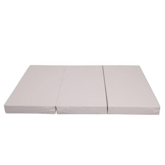 Materac Gimnastyczny Satellite Pu 150X100X10 Cm - Trzyczęściowy Beżowy