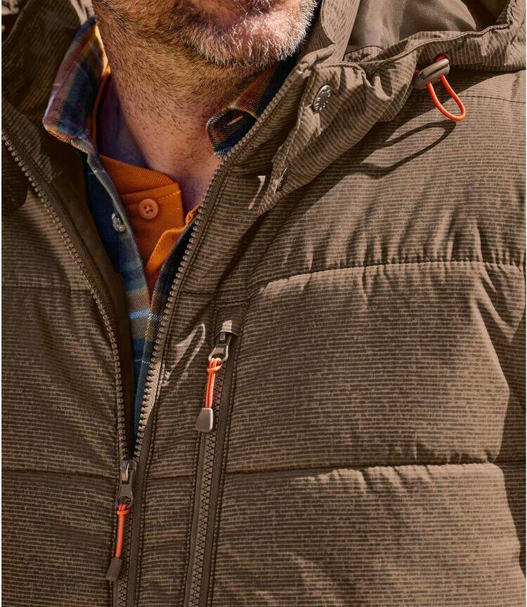 Lange wattierte Jacke mit abnehmbarer Kapuze 6/7