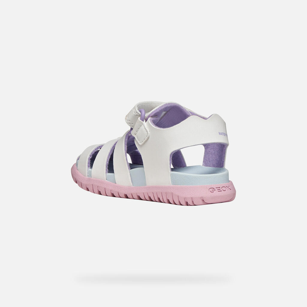 Sandales Bébé Fille SANDAL FUSBETTO BABY GIRL Blanc/Rose 5/7