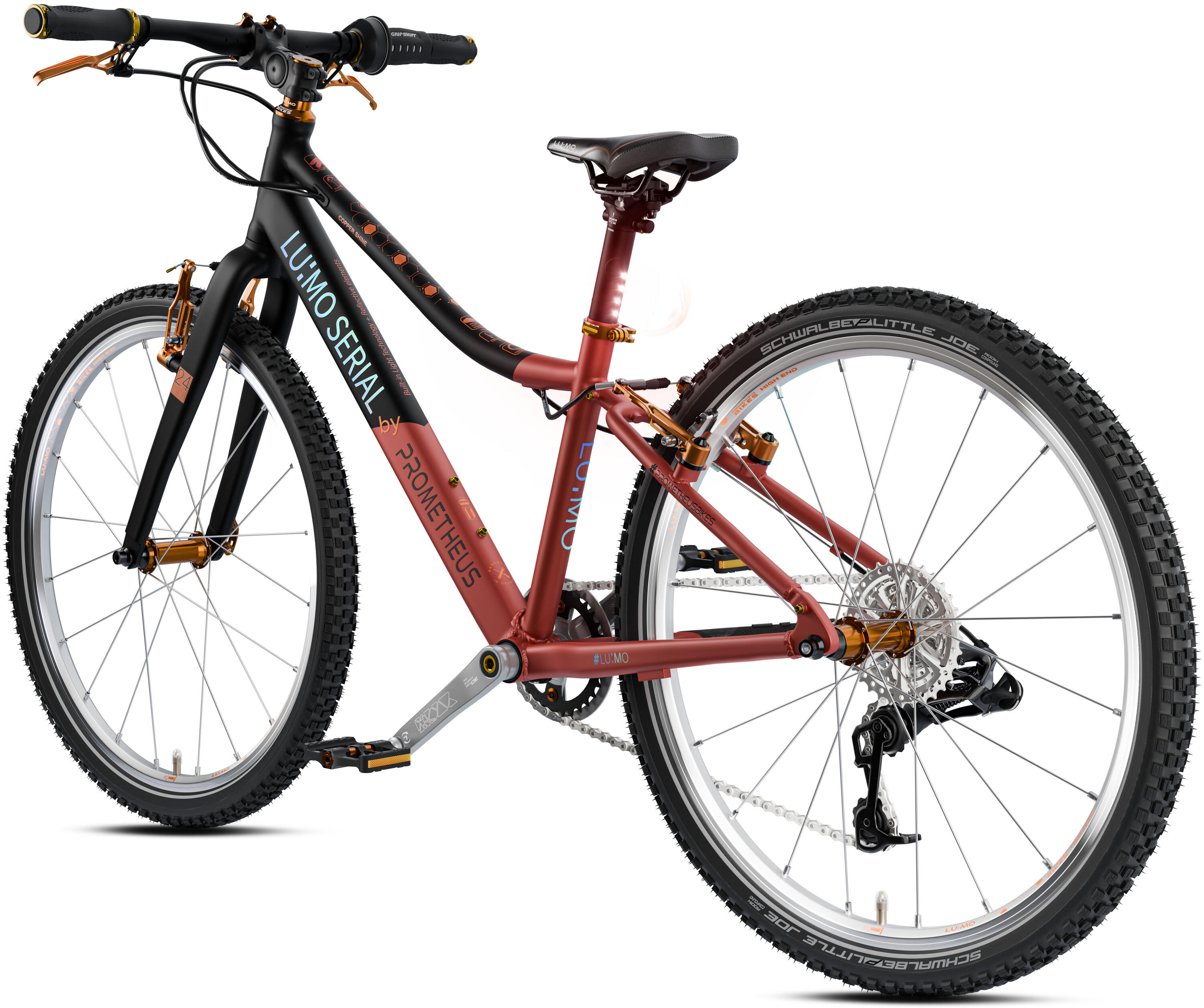 Kinderfiets 24 inch vanaf 7 jaar 8 versnellingen SRAM lichtsysteem CNC-remmen 5/5