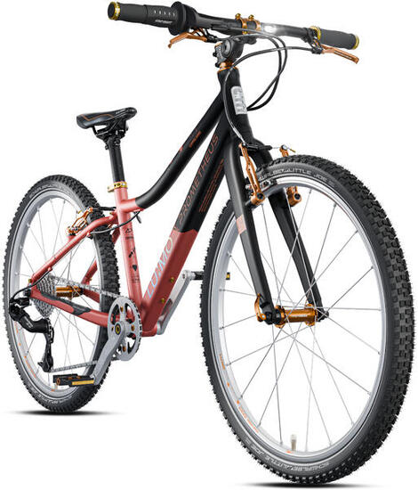 Kinderfiets 24 inch vanaf 7 jaar 8 versnellingen SRAM lichtsysteem CNC-remmen