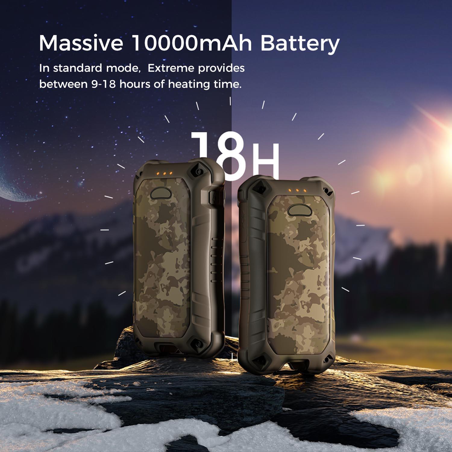 Chauffe-mains électronique OCOOPA UT4 Extreme 10000 mAh, jusqu'à 18 h, IP56 7/7