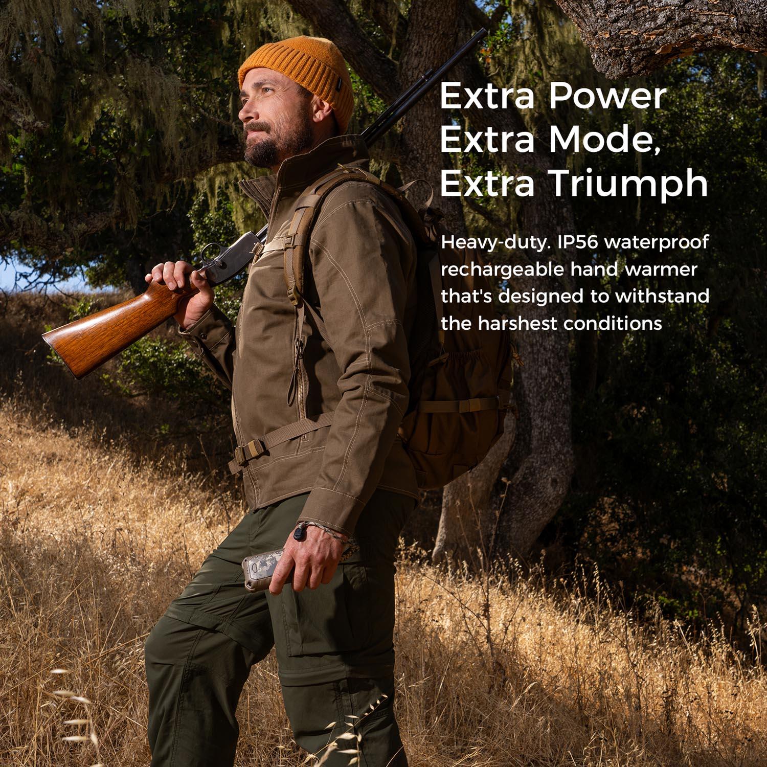Chauffe-mains électronique OCOOPA UT4 Extreme 10000 mAh, jusqu'à 18 h, IP56 6/7