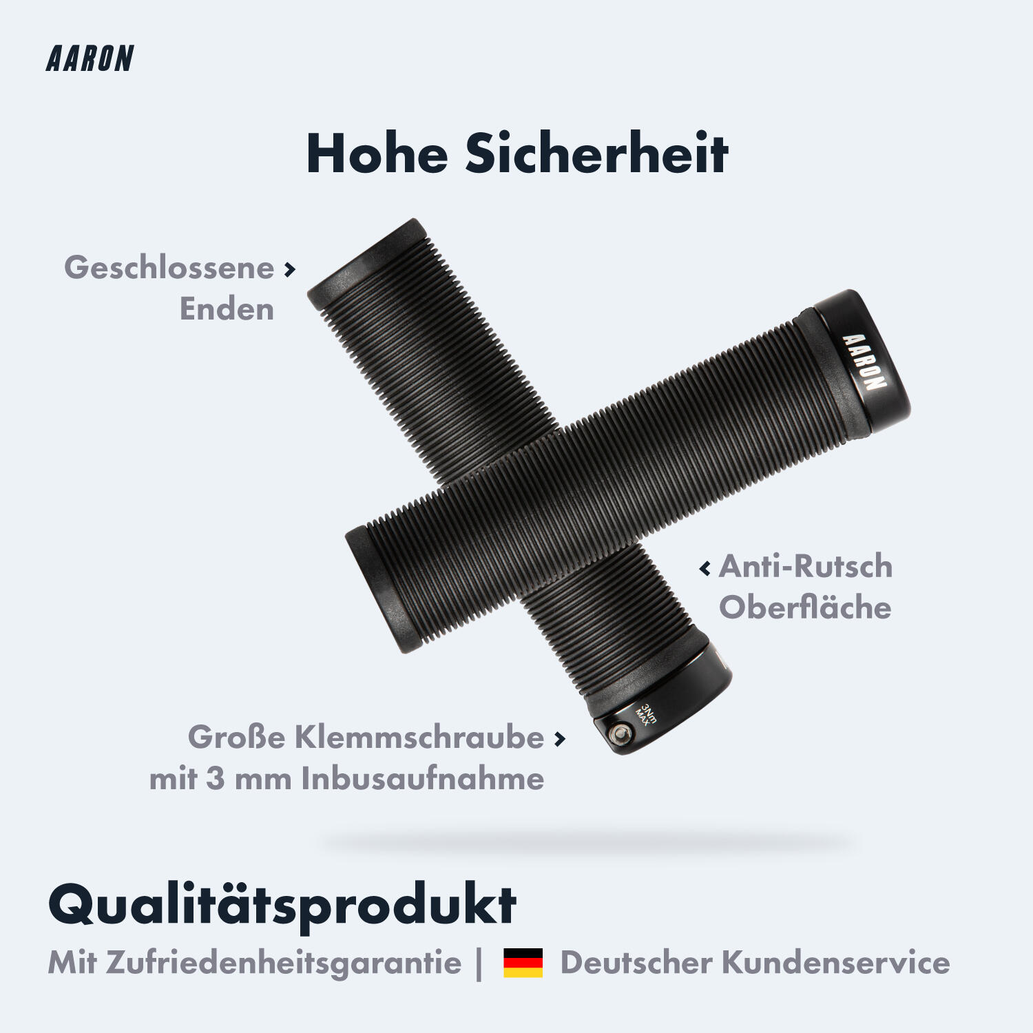 MTB & BMX Lenkergriffe - Schwarz - Lamellen-Profil 3/6