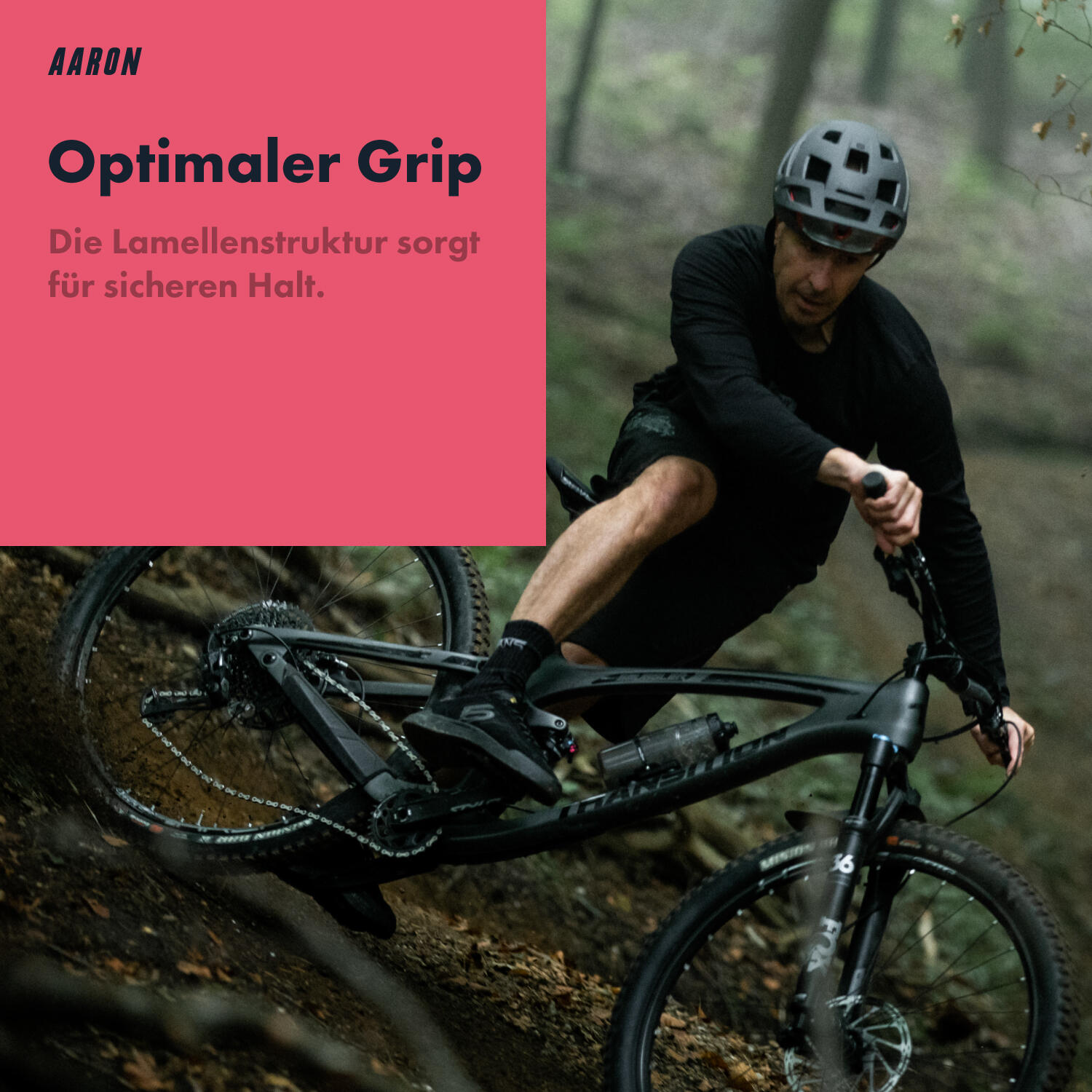 MTB & BMX Lenkergriffe - Schwarz - Lamellen-Profil 5/6