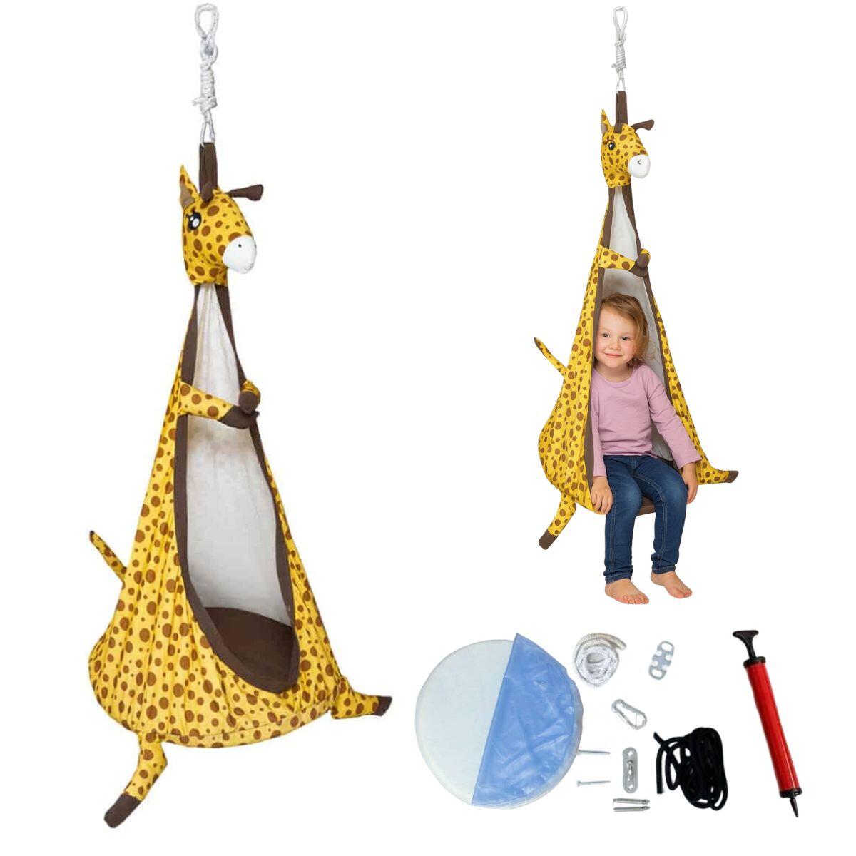 Balançoire cocon girafe 1/7