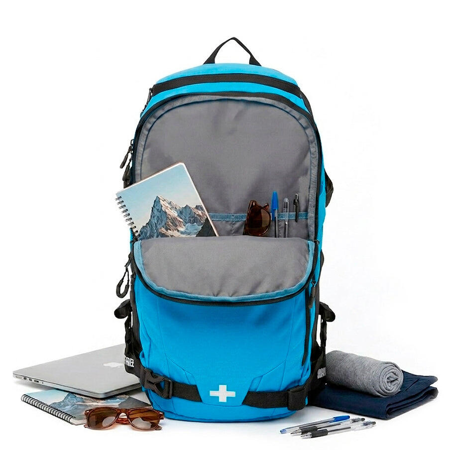 Unisex senderismo viaje mochila 30L resistente y acolchada Atlas Azul 3/7