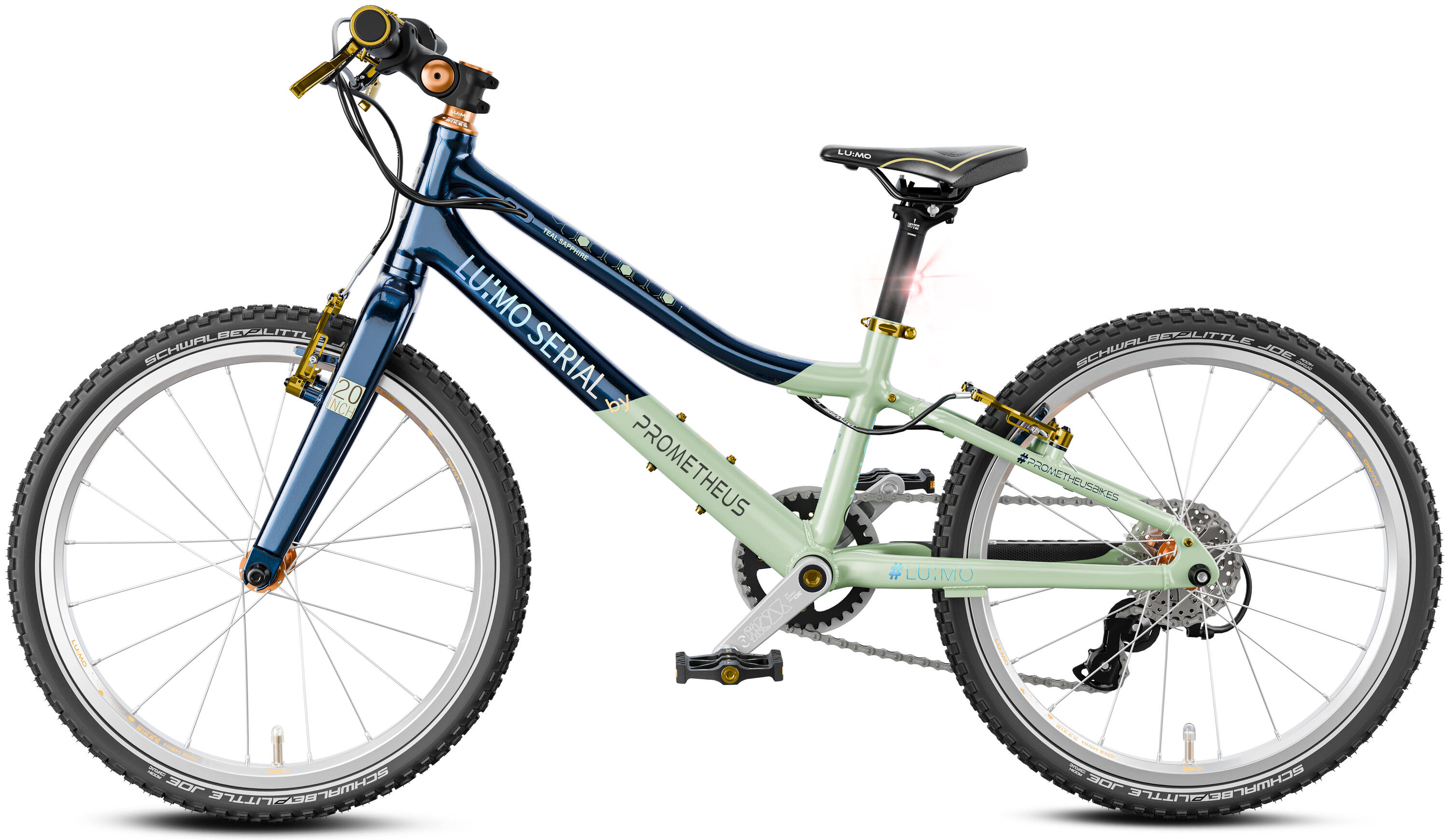Kinderfahrrad 20 Zoll ab 6 Jahre 7 Gang ultraleicht mit Lichtsystem CNC Bremsen 3/5