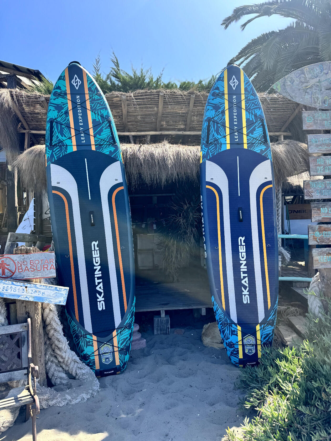 SKATINGER Leafy Expedition Blauw SUP board 350x89x15 cm (11'6'') 5/7