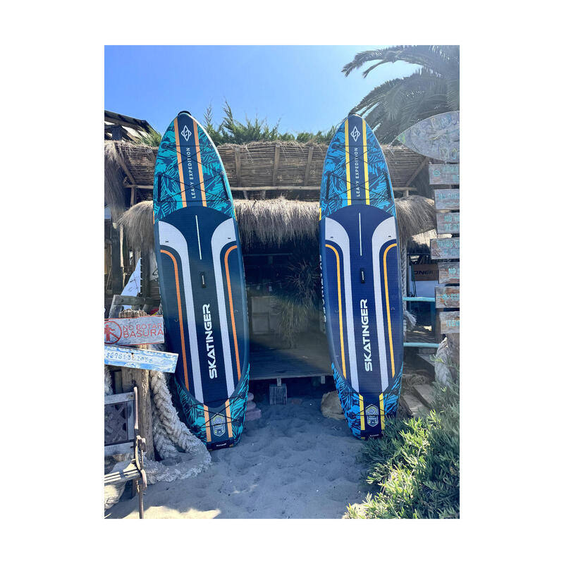 Paddleboard SKATINGER Leafy Blue 350x89x15 cm (11'6'') včetně sady příslušenství