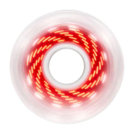 Zestaw 4 kółek do rolek Luminous 80mm/85A Pixel Clear Vortex Red LED