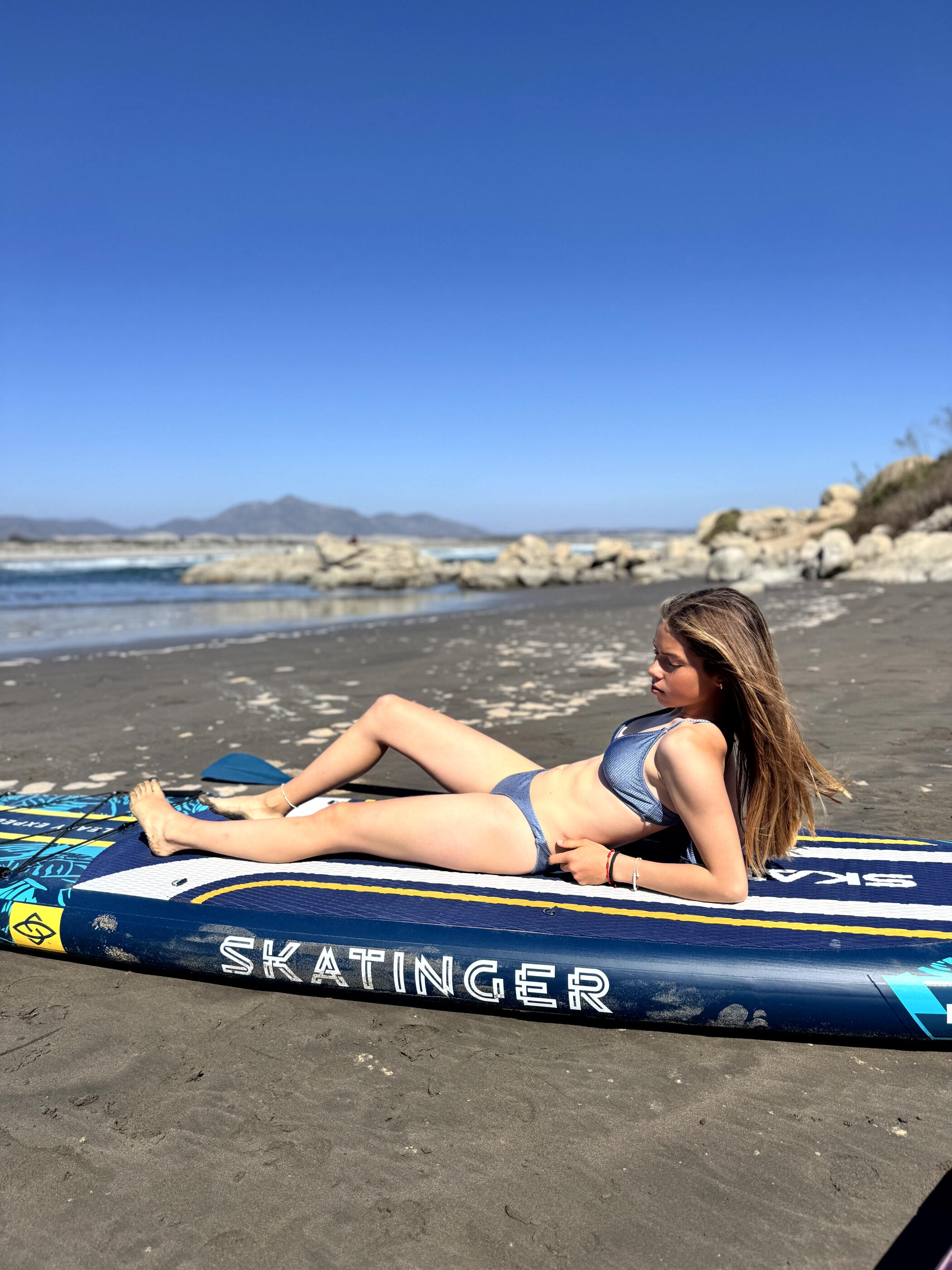 SKATINGER Leafy Expedition Blauw SUP board 350x89x15 cm (11'6'') 4/7