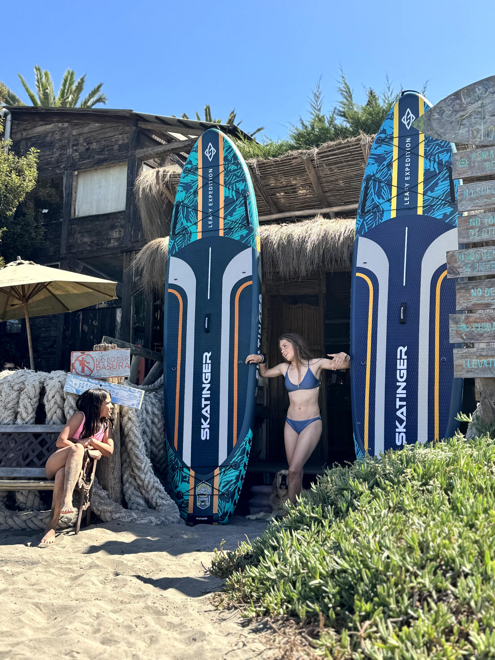SKATINGER Leafy Expedition Blauw SUP board 350x89x15 cm (11'6'') 6/7