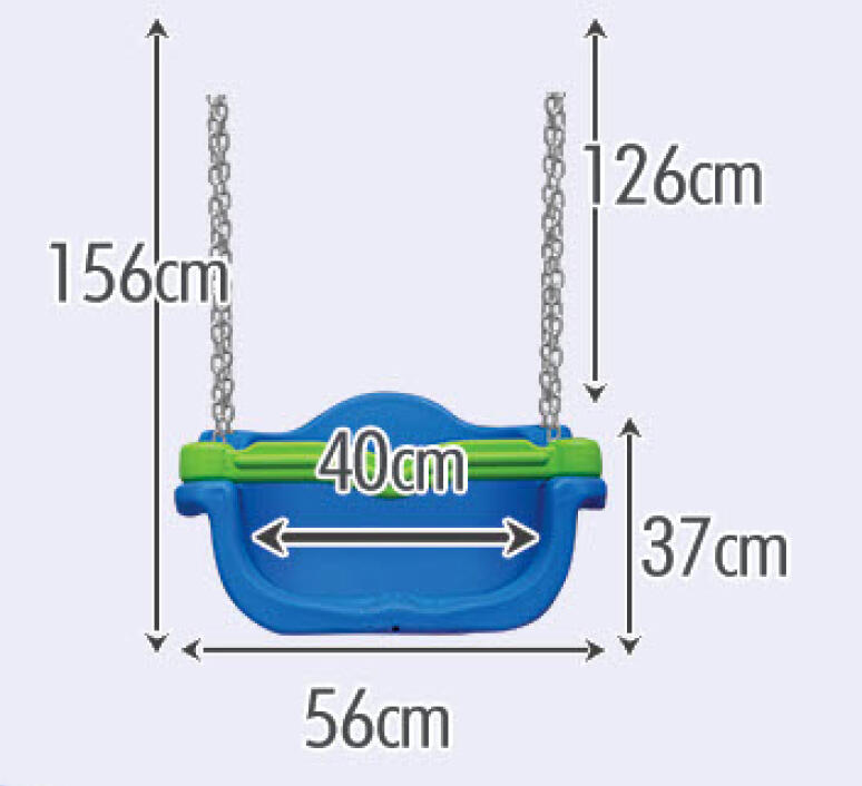 Balançoire King bucket avec chaîne - bleu 5/5