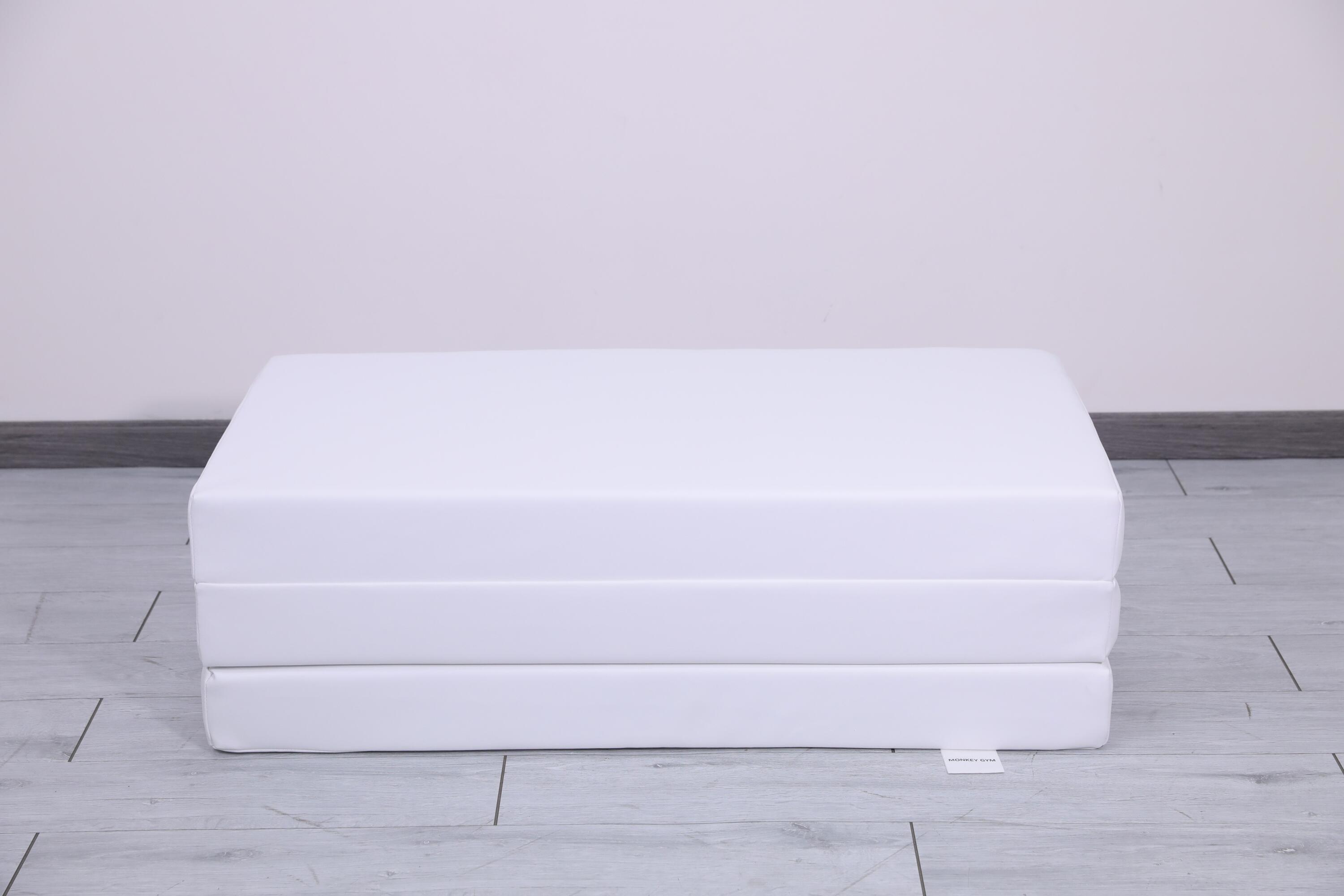 Gymnastikmatratze Satellite PU 150x100x10 cm - dreiteilig weiß 4/7