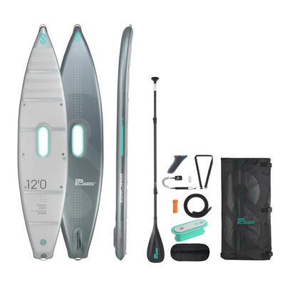 SipaBoards Tourer Electric e‑SUP 365x82x15 cm - Argento