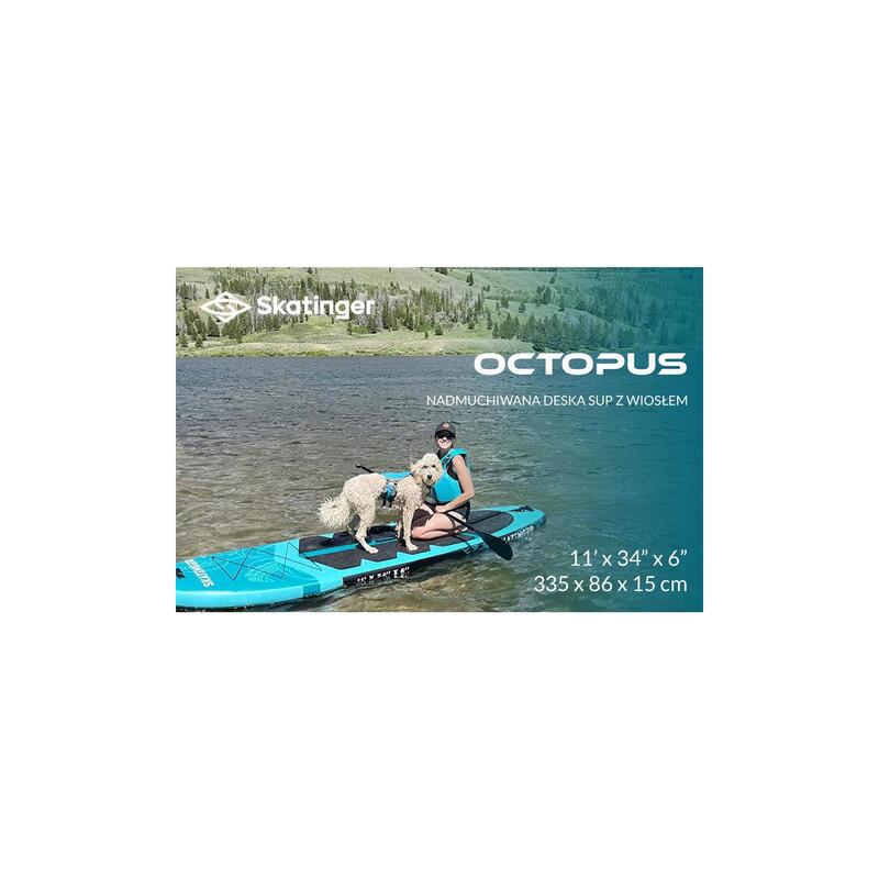 Paddleboard SKATINGER Octopus 335x86x15 cm (11') allround