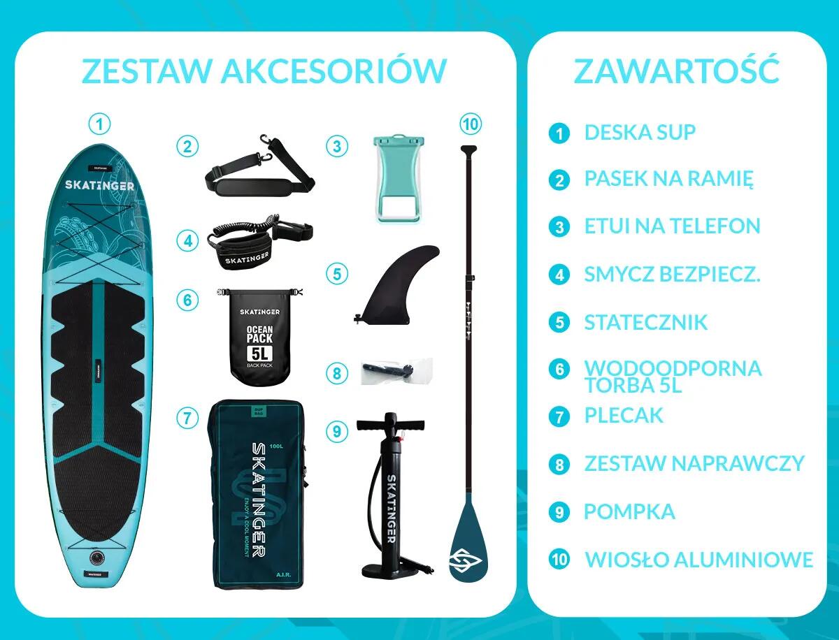 SUP SKATINGER Octopus 335x86x15 cm (11') allround board 7/7