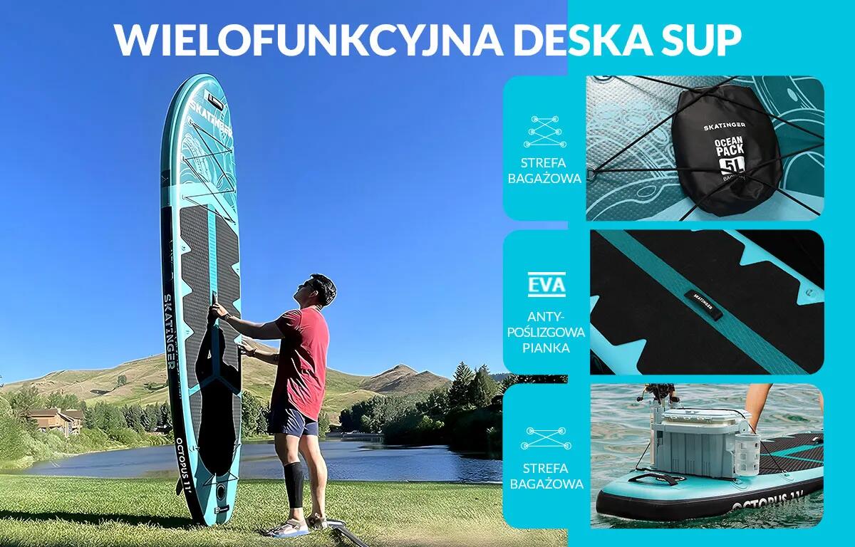 SUP SKATINGER Octopus 335x86x15 cm (11') allround board 6/7