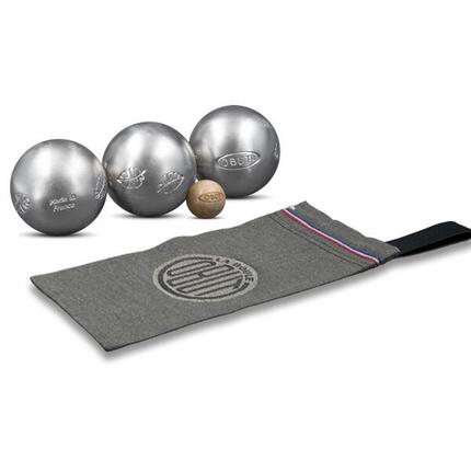 Jeu de trois boules de pétanques Inox Mixte Obut Jungle