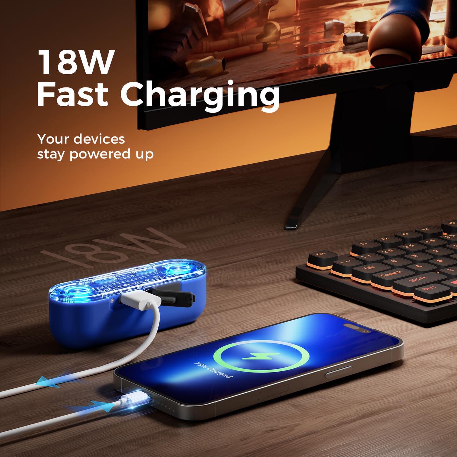 OCOOPA UT2s GamerPro elektronischer Handwärmer Duo 2×5000 mAh Powerbank 5/7