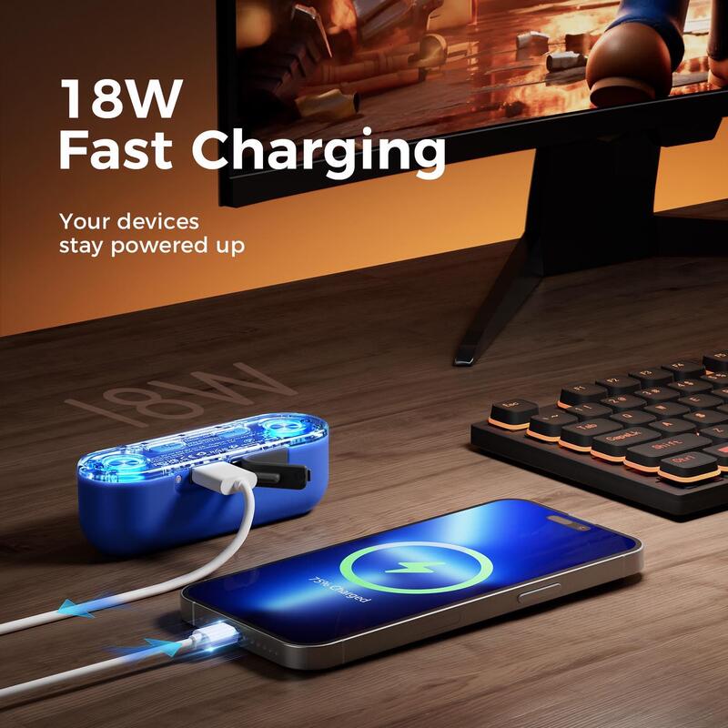Elektronický ohřívač rukou Ocoopa UT2s GamerPro, 2× 5000 mAh, powerbank