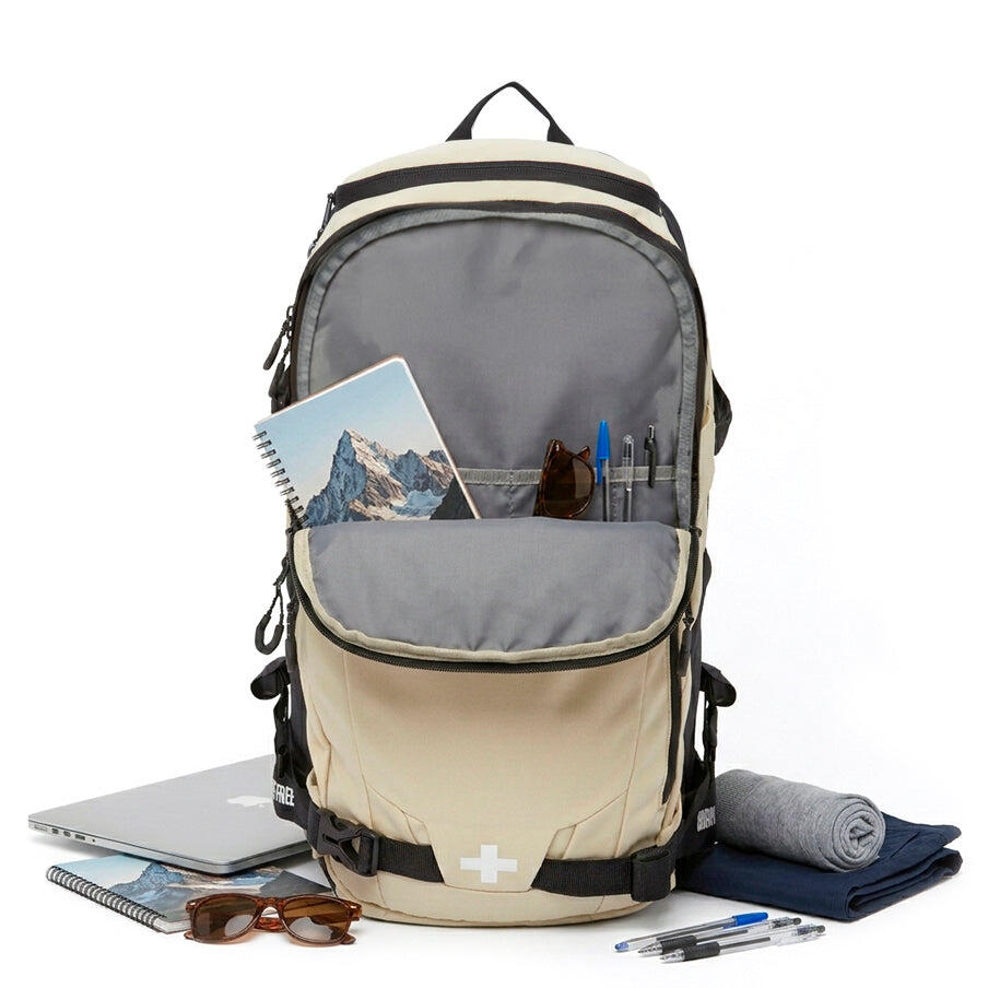 Unisex senderismo viaje mochila 30L resistente y acolchada Atlas Beige 3/7