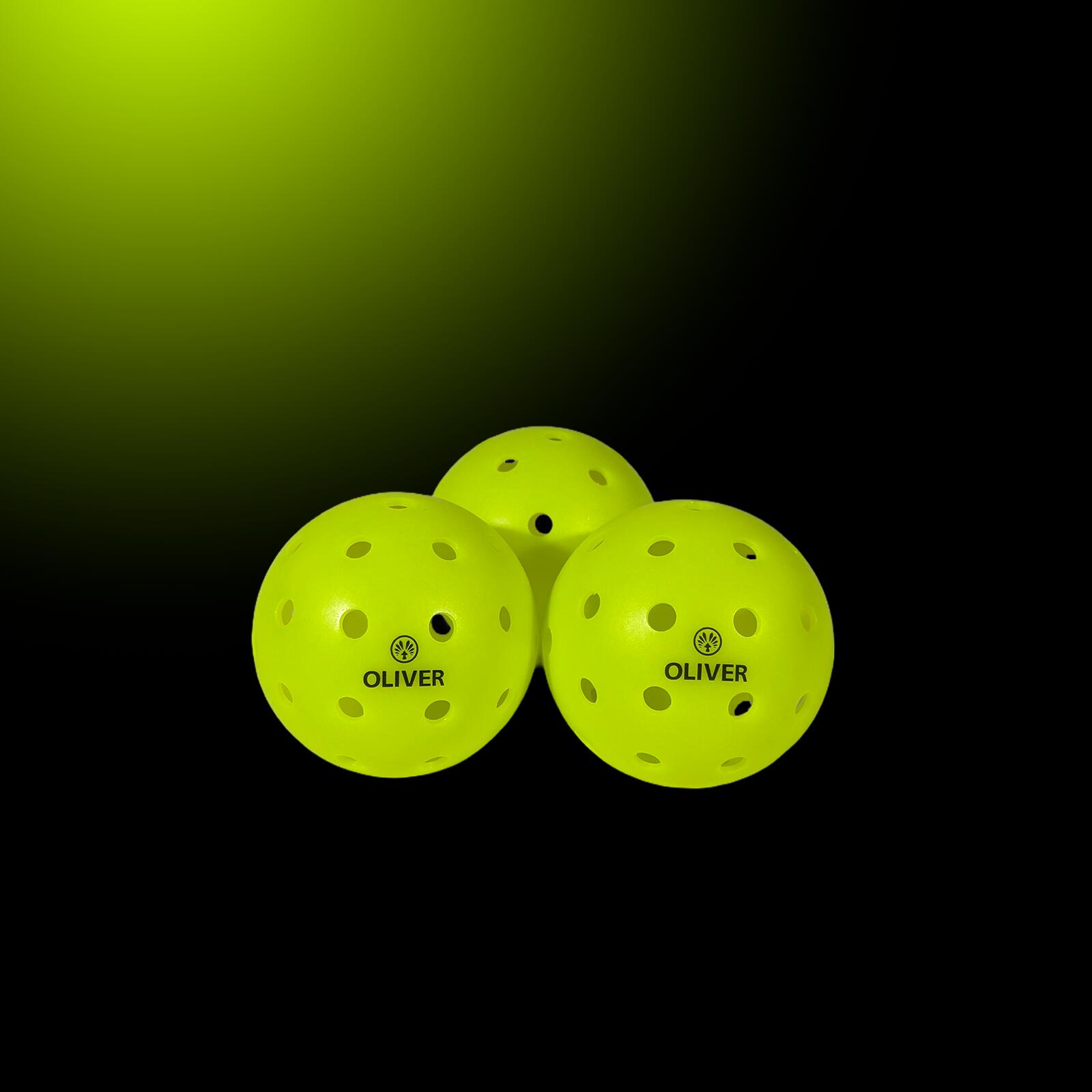 Pelotas Pickleball Dual 40 (Set de 3) – Rendimiento, Precisión & Visibilidad 3/3