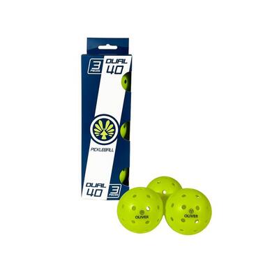 Dual 40 pickleball ballen (set van 3) – performance, precisie & zichtbaarheid