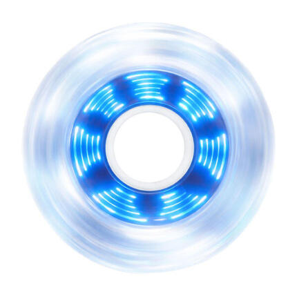 Zestaw 4 kółek do rolek Luminous 80mm/85A Pixel Clear Tornado Blue LED