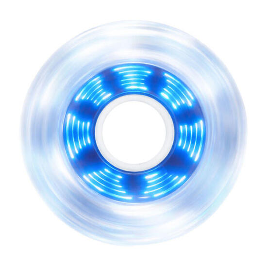 Zestaw 4 kółek do rolek Luminous 80mm/85A Pixel Clear Tornado Blue LED