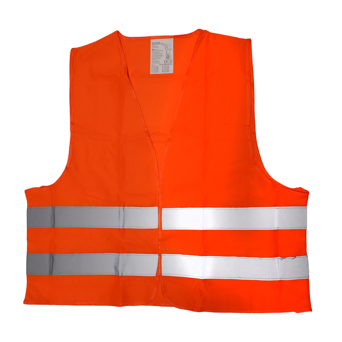 cartrend Warnweste orange in Zipptasche 2/7